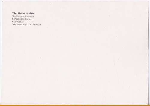 Vintage postcard -- Great Artists - Wallace Collection - Joshua Reynolds - Nelly O`Brien