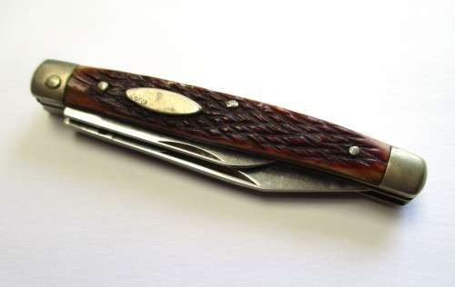 Small vintage bone-handle pocket knife - probably Japanese made