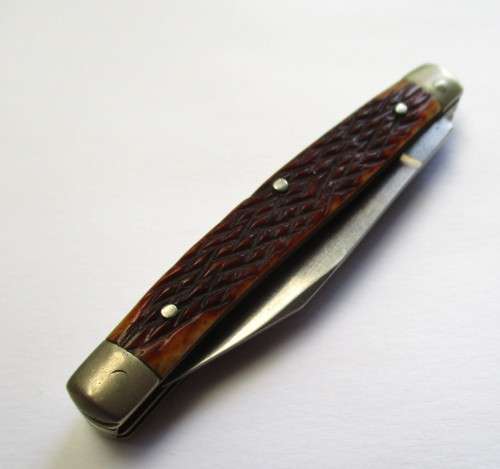 Small vintage bone-handle pocket knife - probably Japanese made