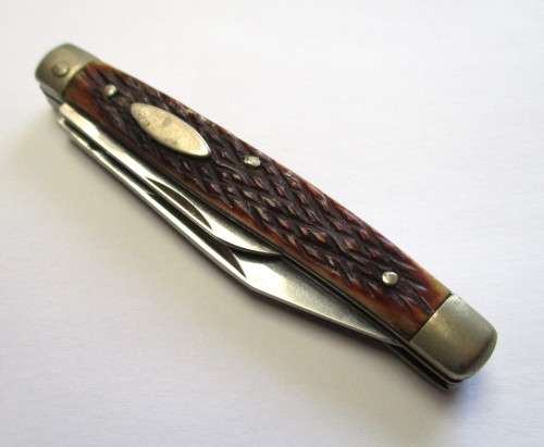 Small vintage bone-handle pocket knife - probably Japanese made