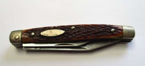 Small vintage bone-handle pocket knife - probably Japanese made