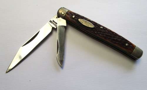 Small vintage bone-handle pocket knife - probably Japanese made