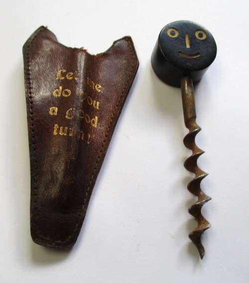 Vintage Cork screw - `Let Me Do You A Good Turn`