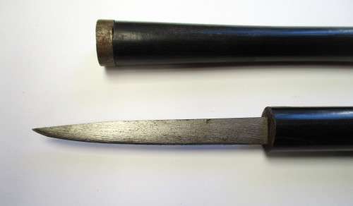 Traditional Ebony African Baton Knife