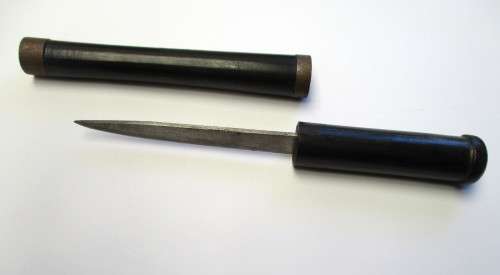 Traditional Ebony African Baton Knife