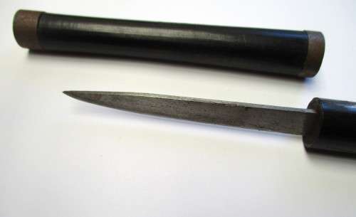 Traditional Ebony African Baton Knife