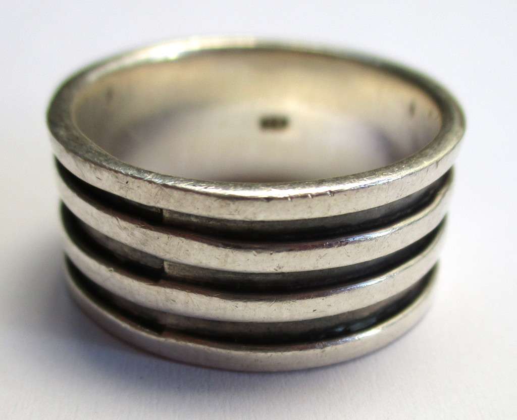 8.7 g Mens 925 Sterling silver ring - 20mm / size U