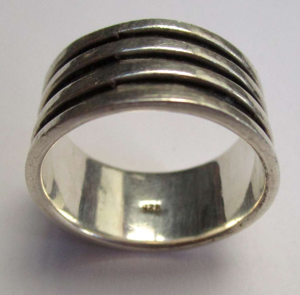 8.7 g Mens 925 Sterling silver ring - 20mm / size U
