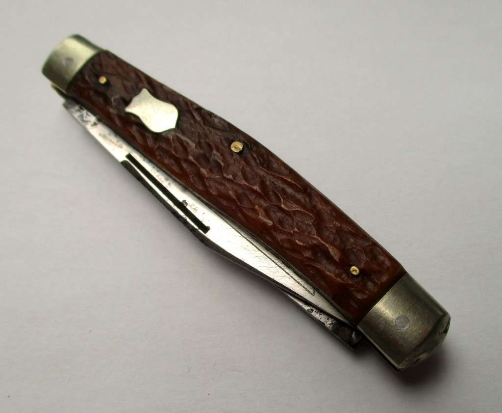 Vintage Henry Boker Premium Stock Knife / Stockman Knife - Bone handle - Germany