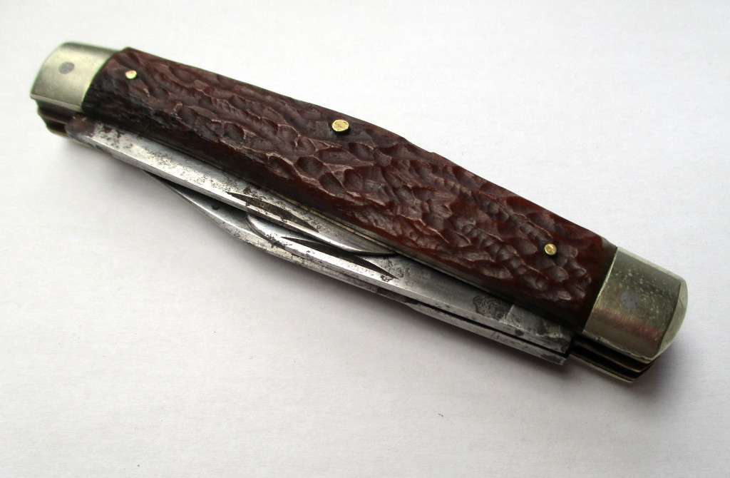 Vintage Henry Boker Premium Stock Knife / Stockman Knife - Bone handle - Germany