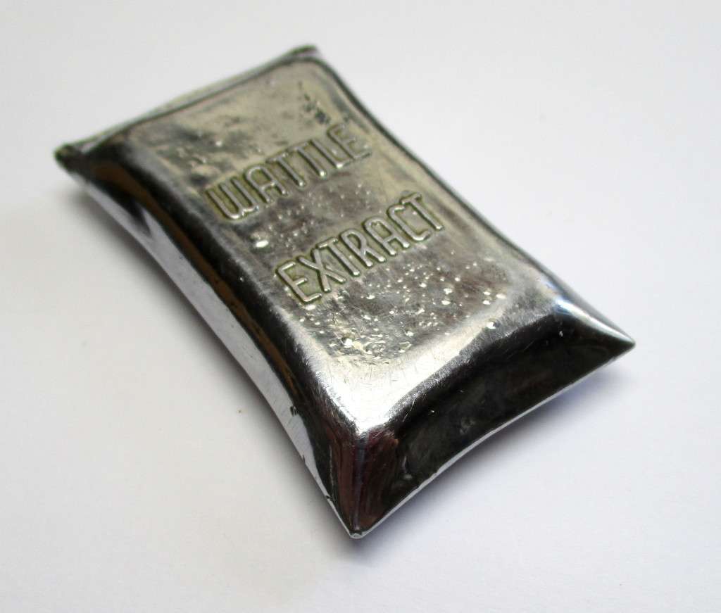 Unusual Union of South Africa Paperweight - COMEC - Natal - Wattle Extract - metal - sack