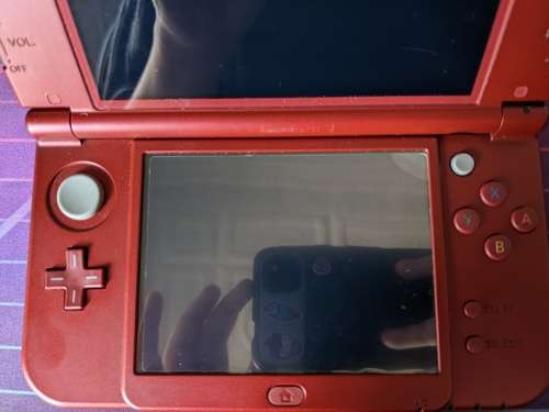 New Nintendo 3DS XL / LL Metallic Red with 128GB memory card/ LOWER IPS SCREEN