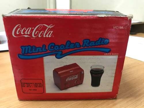 Coca Cola mini radio cooler