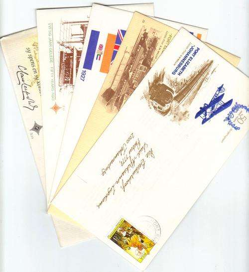 5 FIRST DAY COVERS INCLUDING FIRST FLIGHT!!