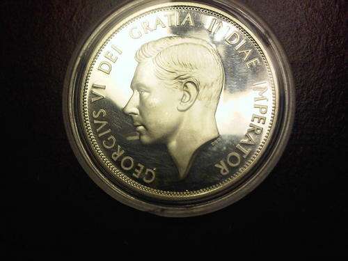 CAMEO PROOF 1937 BRITISH CROWN STUNNING IN CAPSULE!!