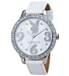 play boy woman's watch **white straps 3 on auction***