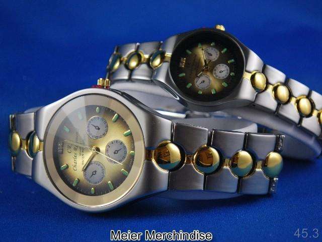 Charles Raymond Watch Set (Gold & Silver)Wrist Watch Man Ladies Set Charles Raymond