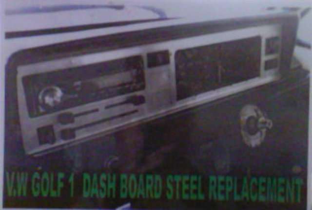 VW GOLF 1 DASHBOARD STEEL REPLACEMENT : NO MORE CRACKED DASHBOARD!!!!