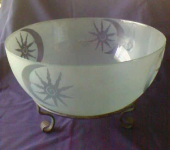 ENORMOUS BOWL ON STAND