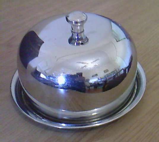 POINTER WARE 18/8 STAINLESS STEEL BUTTER DISH