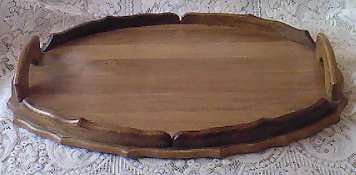 OLD WOODEN SERVING TRAY