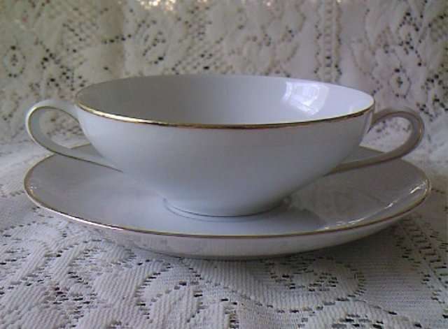 RKPM KRISTER (ROSENTHAL) SOUP COUPE and SAUCER