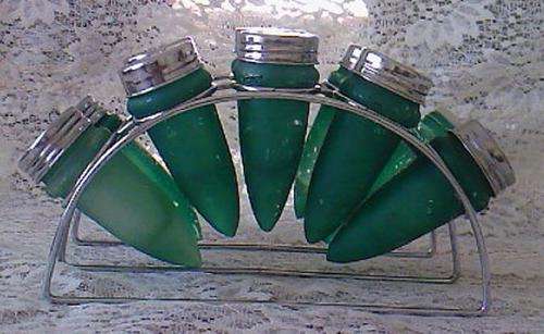 STAINLESS STEEL SPICE STAND WITH 10 SPICE BOTTLES