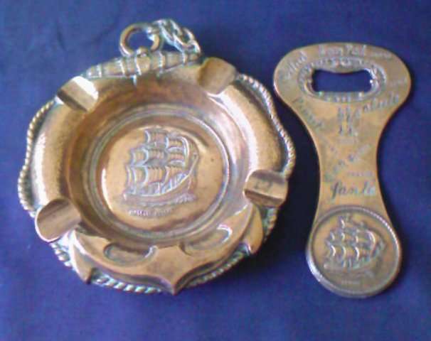 2 COPPER "NAVAL THEME" ITEMS FOR YOUR BAR