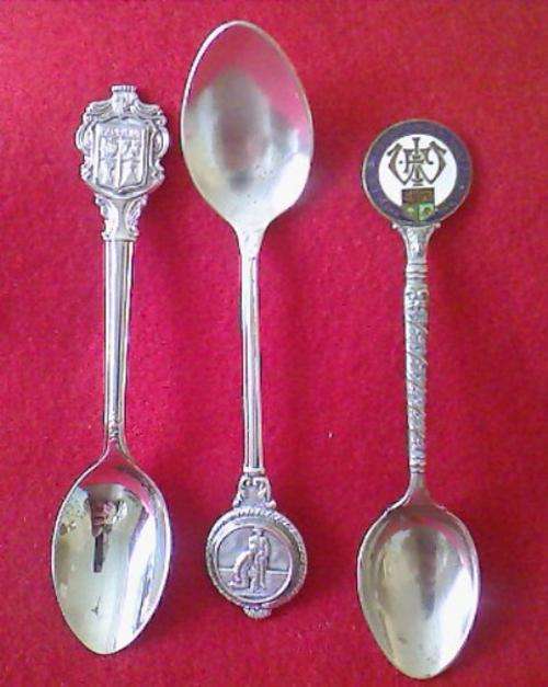 3 DIFFERENT COLLECTABLE TEASPOONS FOR YOUR COLLECTION
