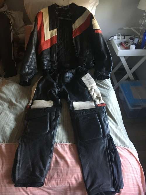 Full leather racing suit