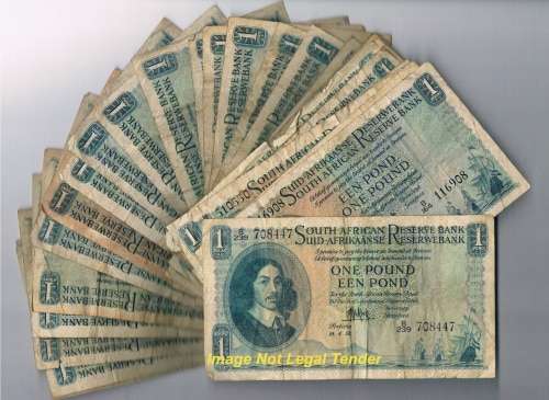 One Pound / Een Pond MH de Kock banknotes  L@@K