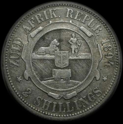 1894 ZAR Kruger Silver Florin (2S)
