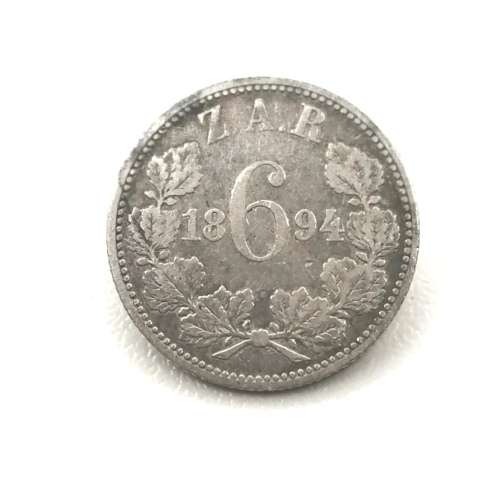 1894 ZAR Kruger Silver Sixpence Ref M 62 ***Crazy Wednesday***