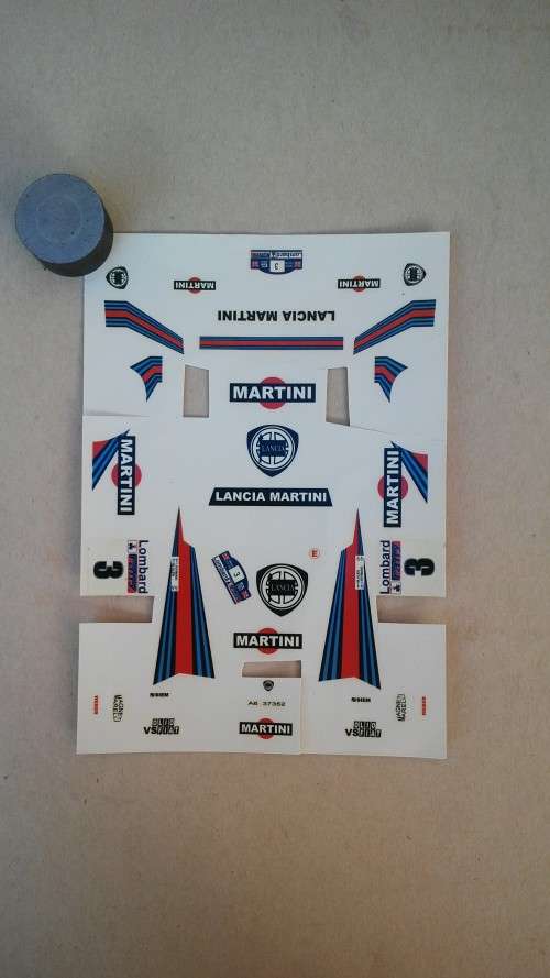 Lancia-Martini -- waterslide Decal sheet