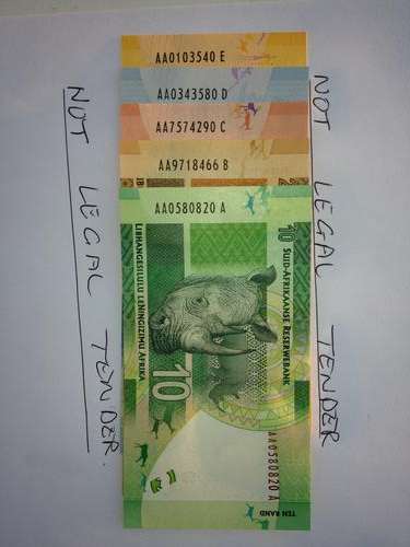 Mandela AA set of notes