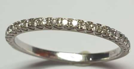 18ct White gold eternity diamond ring