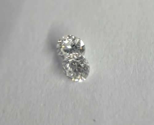 Matching Pair Natural Diamonds 0.10