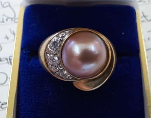 9ct Gold Mabe Ring