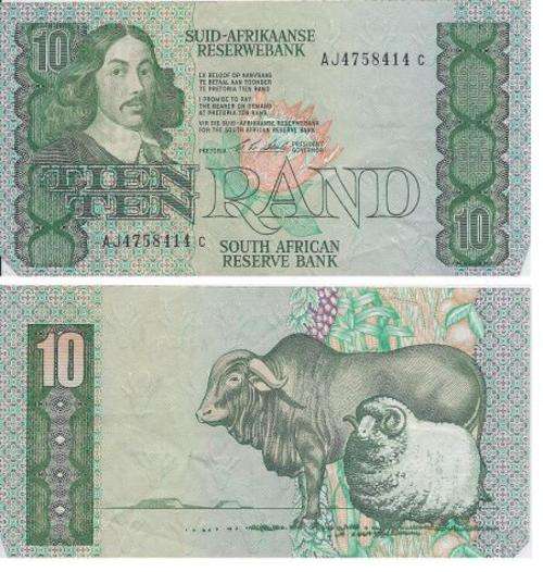 C.L. STALS SOUTH AFRICAN R10 BANK NOTE