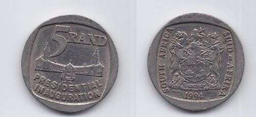 R5 presidential inauguration coins