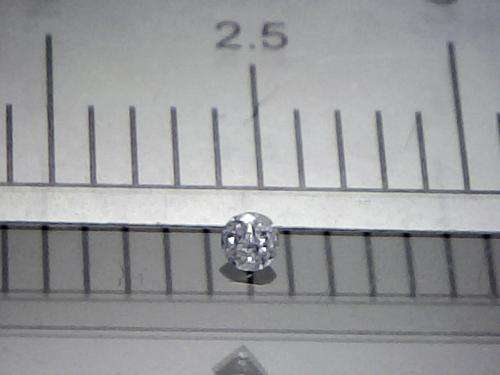 100% Natural White Diamond, 1.0 point ( 1.3 mm ), Brilliant Cut, I1 Clarity, I Colour