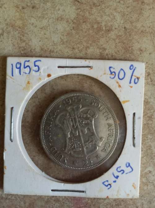 1955 2 shillings silver