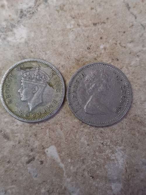 1947 and 1968 Rhodesia 3 pence