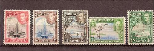 BERMUDA STAMPS UP TO 1/- USED