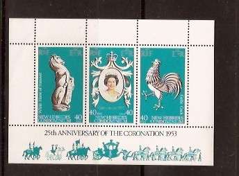 NEW HEBRIDES MINI SHEET MNH