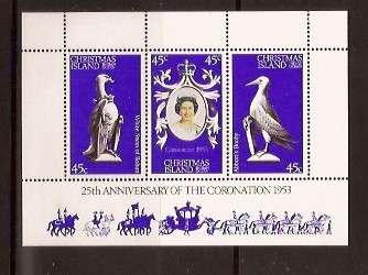 CHRISTMAS ISLANDS MINI SHEET MNH