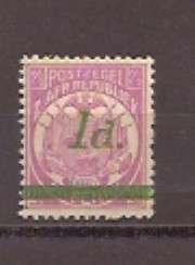 TRANSVAAL OVERPRINT STAMP MM
