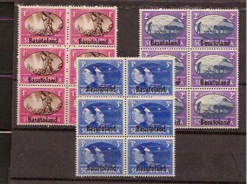 BASUTOLAND BLOCKS MNH
