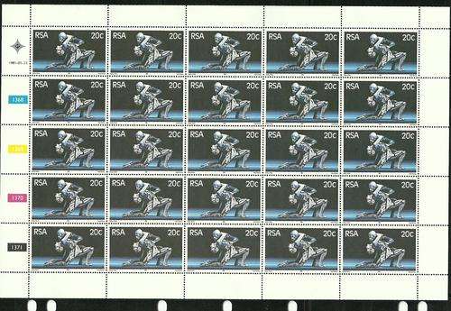 RSA 20c FULL SHEET 1368 MNH