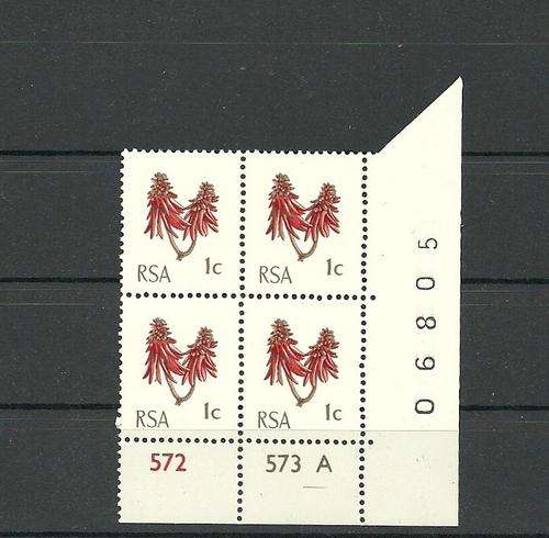 RSA 1974 NO WMK TOTAL PHOSPHOR DRUNK HORIZONTAL PERF MNH